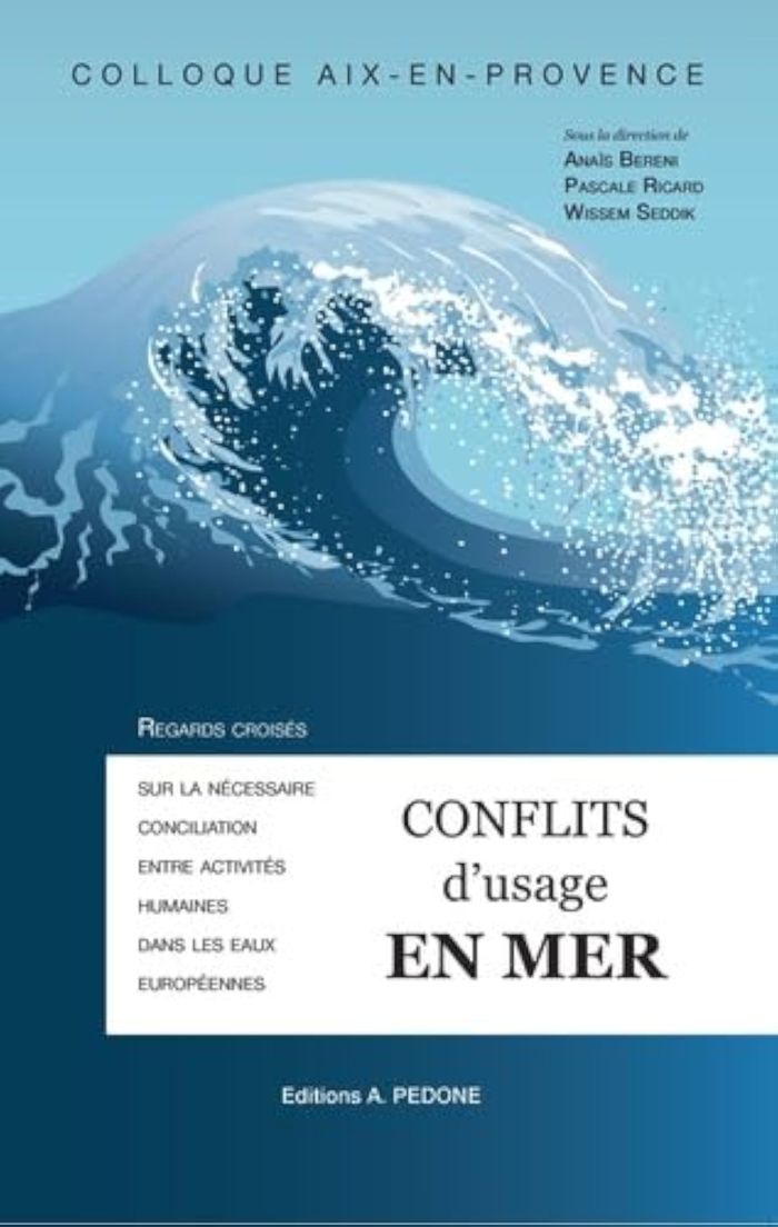 Couverture du livre « CONFLITS D'USAGE EN MER - REGARDS CROISES SUR LA NECESSAIRE CONCILIATION ENTRE ACTIVITES HUMAINES DA » de Anais Bereni, librairie Les Contes Infusés à Corte