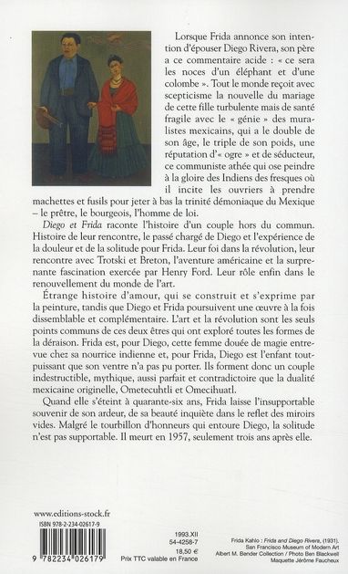 Quatrième de couverture de « DIEGO ET FRIDA »
