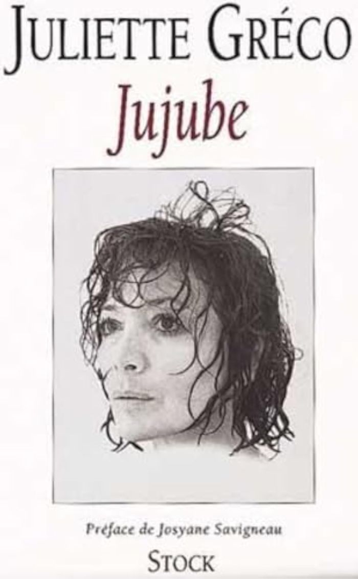Couverture du livre « JUJUBE » de Juliette Greco, librairie Les Contes Infusés à Corte