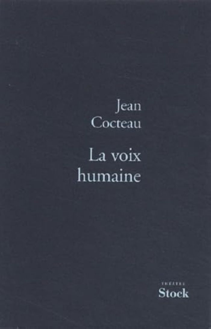 Couverture du livre « LA VOIX HUMAINE » de Jean Cocteau, librairie Les Contes Infusés à Corte