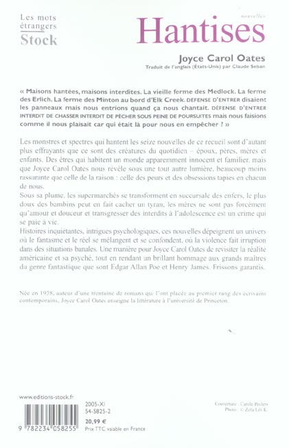 Quatrième de couverture de « Hantises : histoires grotesques »