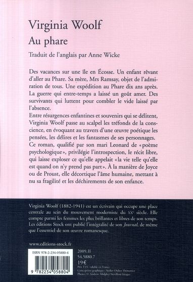 Quatrième de couverture de « Au phare : roman »