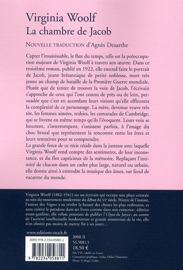 Quatrième de couverture de « La chambre de Jacob : roman »