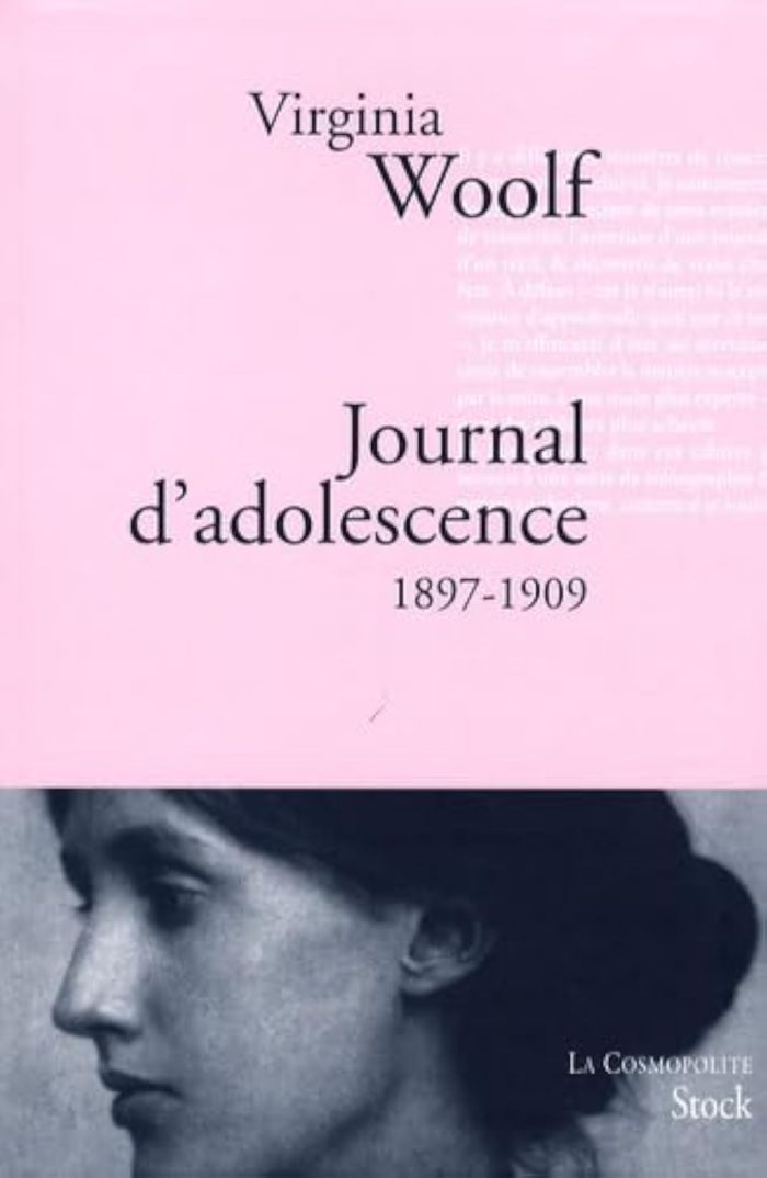 Couverture du livre « Journal d'adolescence : 1897-1909 » de Virginia Woolf, librairie Les Contes Infusés à Corte