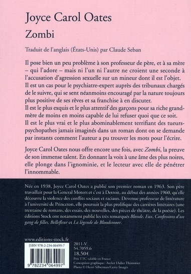Quatrième de couverture de « Zombi : roman »
