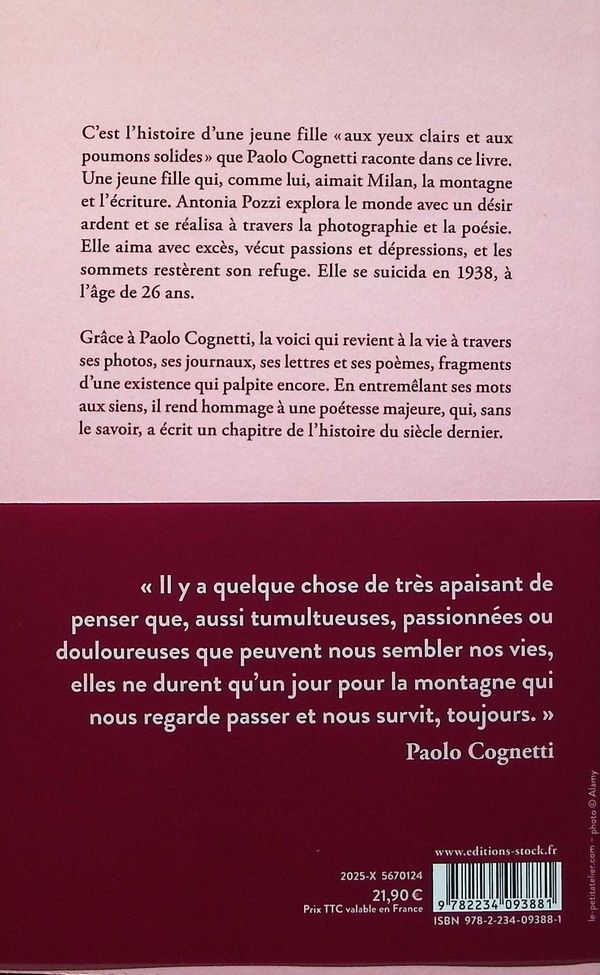 Quatrième de couverture de « Et je chantais à mi-voix un été ancien »