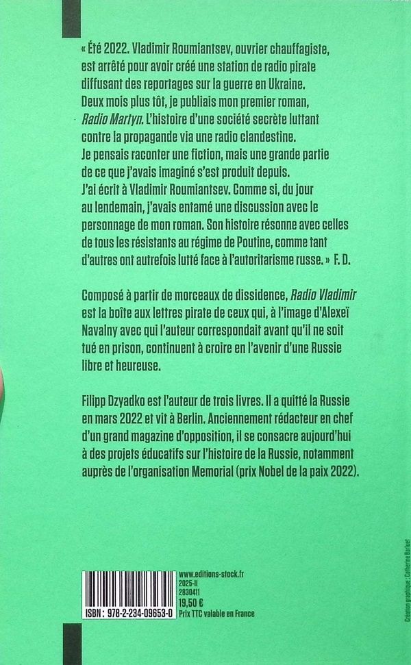 Quatrième de couverture de « Radio Vladimir »
