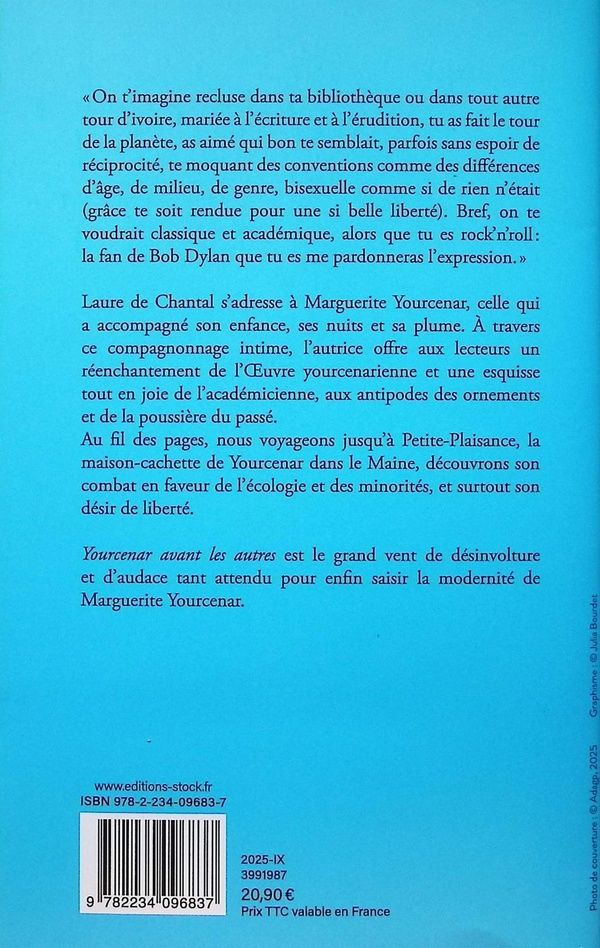 Quatrième de couverture de « Yourcenar avant les autres : récit »