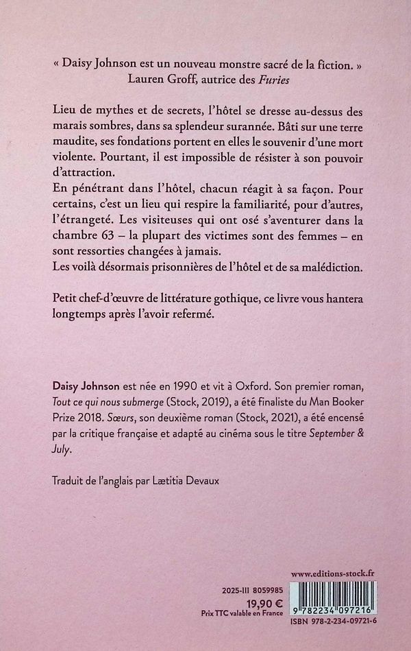 Quatrième de couverture de « L'hôtel »