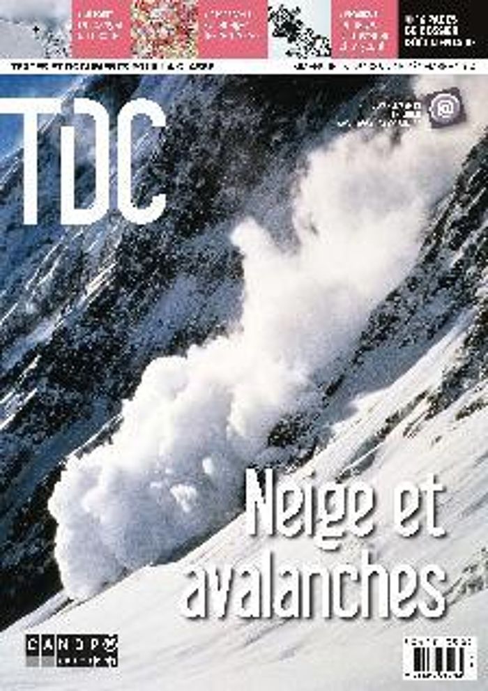 Couverture du livre « TDC 1086 : NEIGE ET AVALANCHES », librairie Les Contes Infusés à Corte