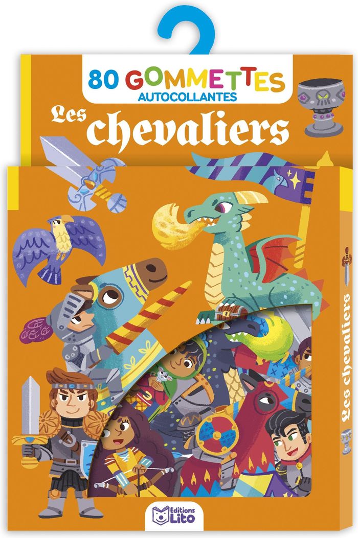 Couverture du livre « GOMMETTES LES CHEVALIERS » de Xxx, librairie Les Contes Infusés à Corte