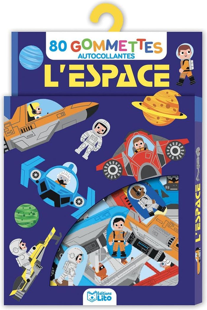 Couverture du livre « GOMMETTES L'ESPACE » de Xxx, librairie Les Contes Infusés à Corte