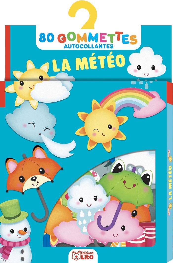 Couverture du livre « GOMMETTES LA METEO » de Xxx, librairie Les Contes Infusés à Corte