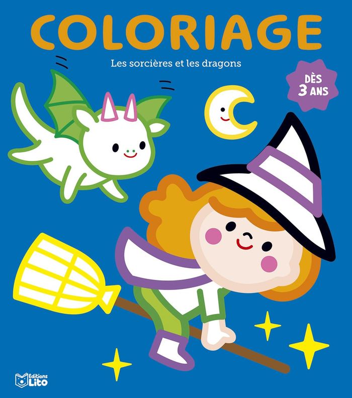 Couverture du livre « MES COLORIAGES LES SORCIERES E » de Xxx, librairie Les Contes Infusés à Corte