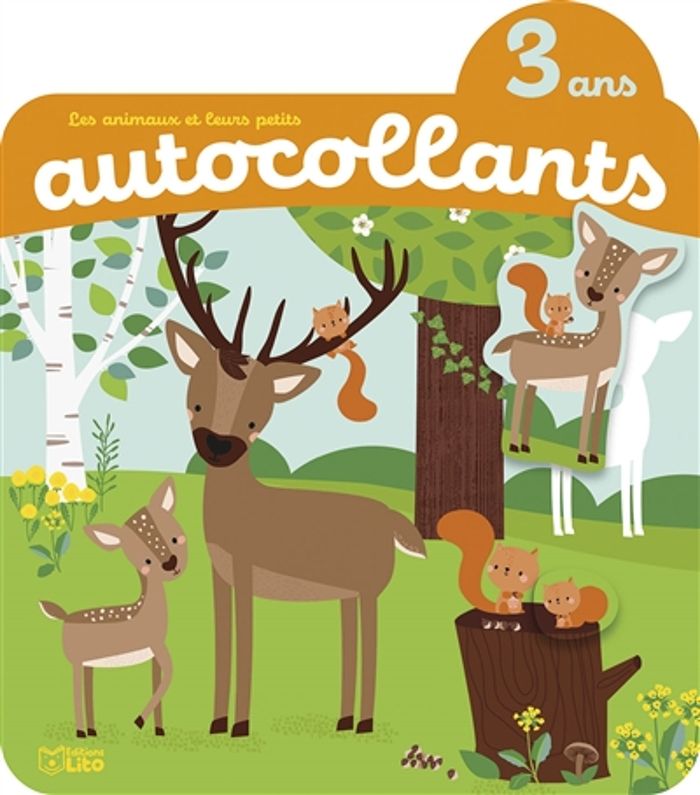 Couverture : ANIMAUX EN AUTOC 3 ANS-FORET