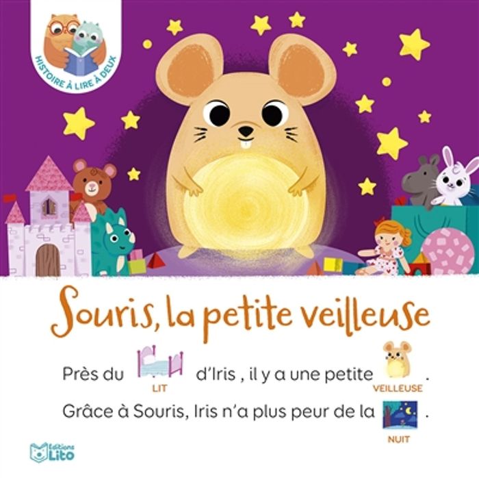 Couverture du livre « Souris, la petite veilleuse » de Cécile Elma Roger, librairie Les Contes Infusés à Corte