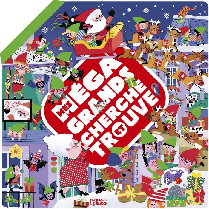 Couverture du livre « MEGA GRANDS CHERCHE JOYEUX NOE », librairie Les Contes Infusés à Corte