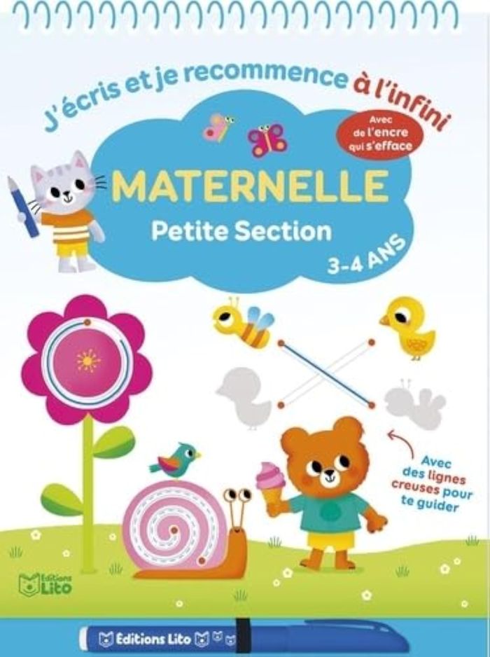 Couverture du livre « J ECRIS ET RECO PETITE SECTION » de Xxx, librairie Les Contes Infusés à Corte