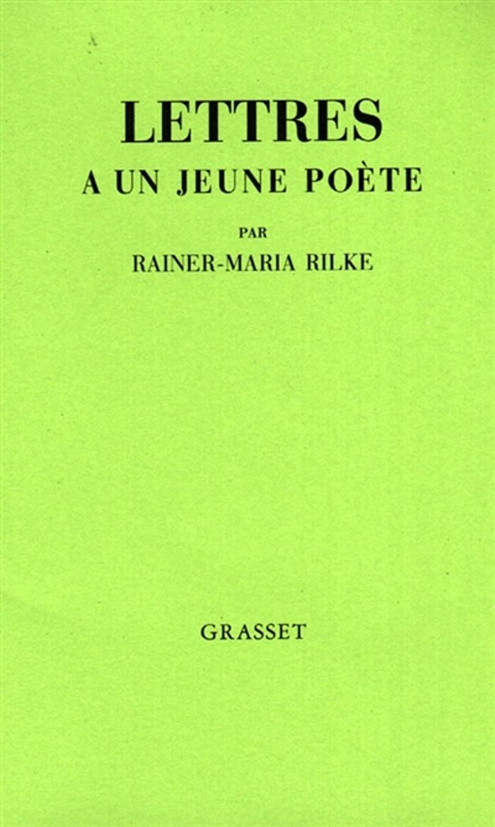 Couverture du livre « LETTRES A UN JEUNE POETE » de Rilke Rainer Maria, librairie Les Contes Infusés à Corte
