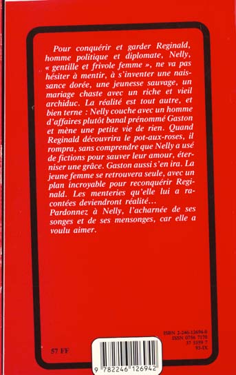 Quatrième de couverture de « LA MENTEUSE »