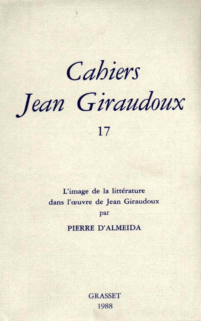 Couverture du livre « CAHIERS NUMERO 17 » de Jean Giraudoux, librairie Les Contes Infusés à Corte