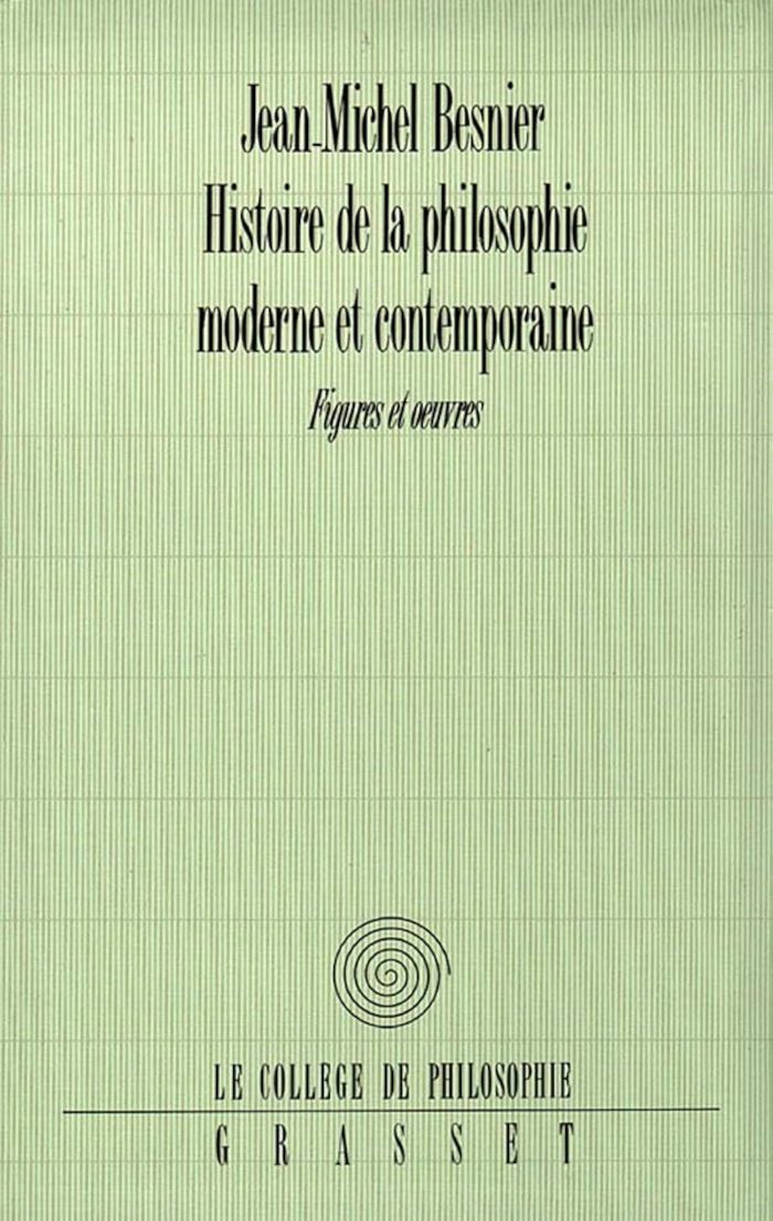 Couverture du livre « HIST. PHILOSOPHIE MODERNE ET CONTEMPORAINE » de Jean-Michel Besnier, librairie Les Contes Infusés à Corte