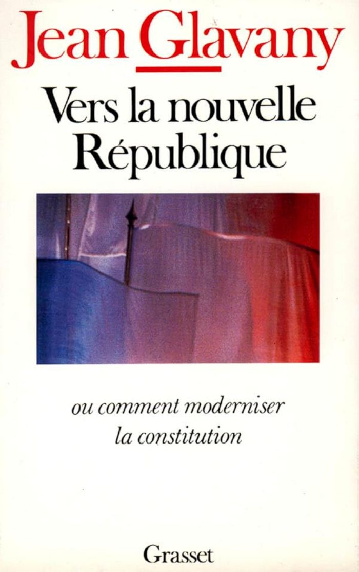 Couverture du livre « VERS LA NOUVELLE REPUBLIQUE » de Jean Glavany, librairie Les Contes Infusés à Corte