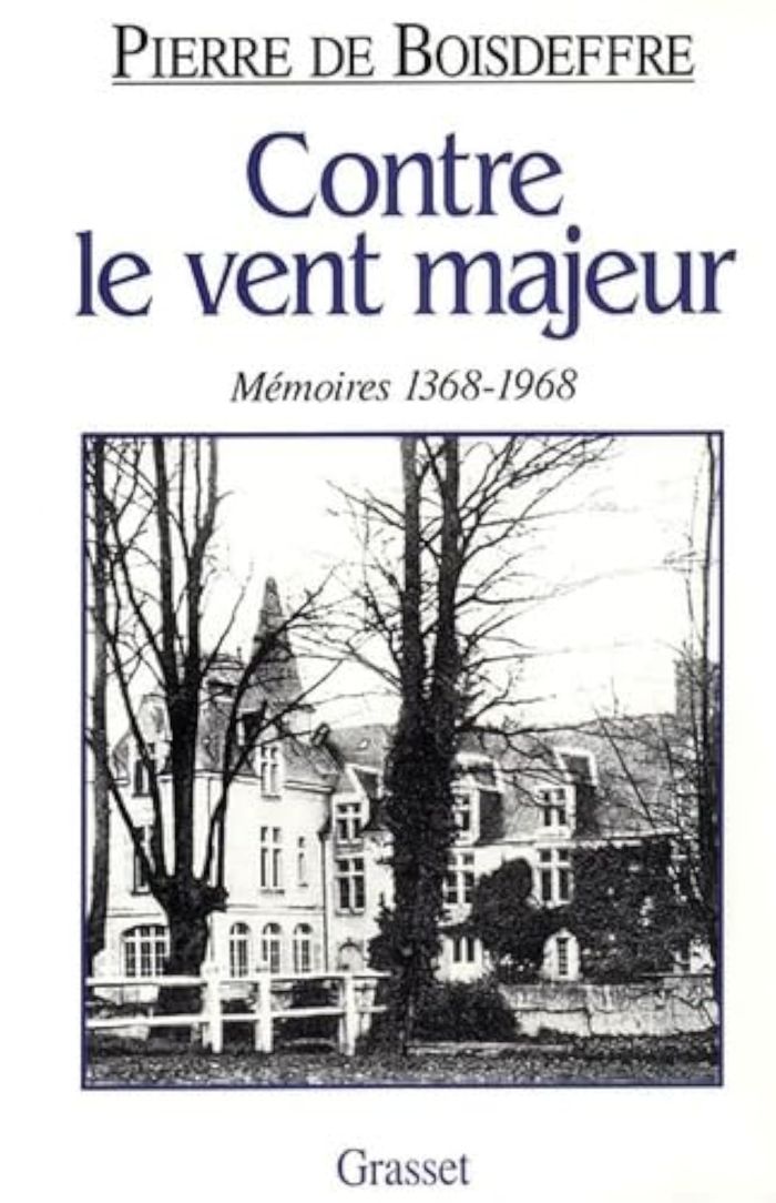 Couverture du livre « CONTRE LE VENT MAJEUR » de Pierre Boisdeffre, librairie Les Contes Infusés à Corte