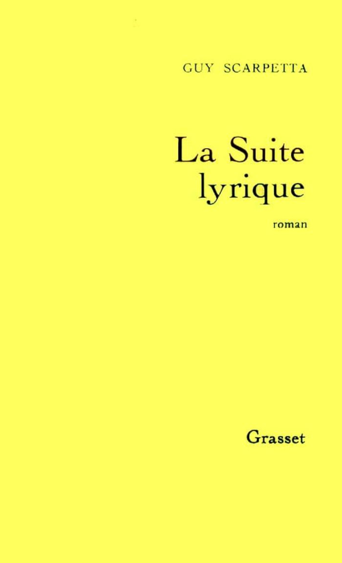 Couverture du livre « LA SUITE LYRIQUE » de Guy Scarpetta, librairie Les Contes Infusés à Corte