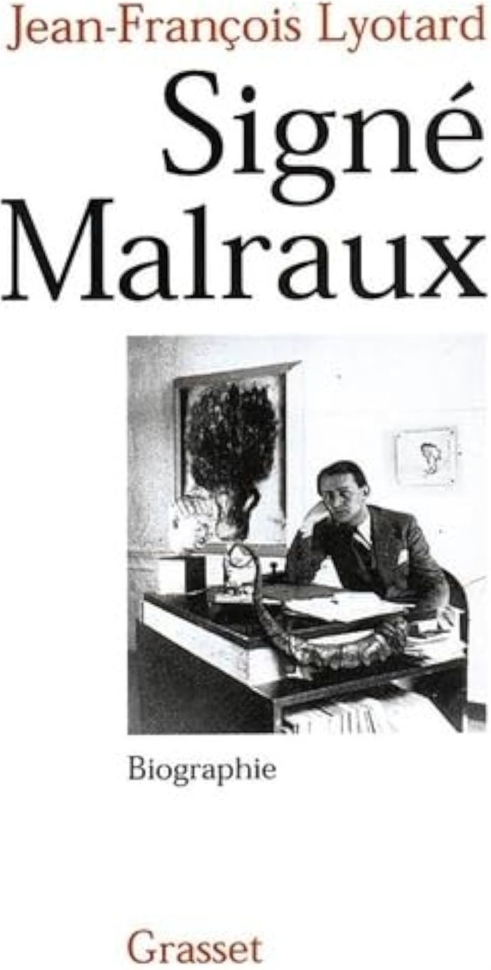Couverture du livre « SIGNE MALRAUX » de J-F. Lyotard, librairie Les Contes Infusés à Corte