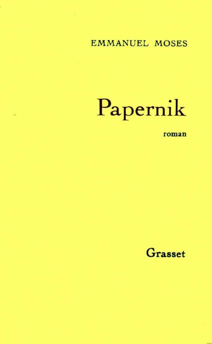 Couverture du livre « PAPERNIK » de Emmanuel Moses, librairie Les Contes Infusés à Corte