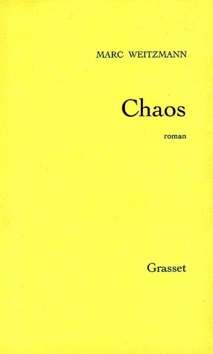 Couverture du livre « CHAOS » de Marc Weitzmann, librairie Les Contes Infusés à Corte