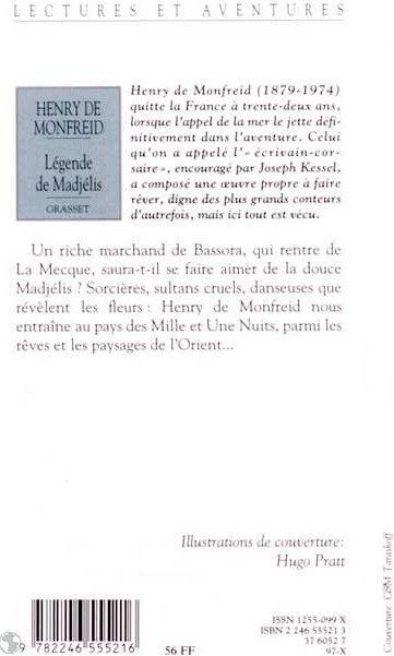 Quatrième de couverture de « LEGENDE DE MADJELIS ET AUTRES CONTES »