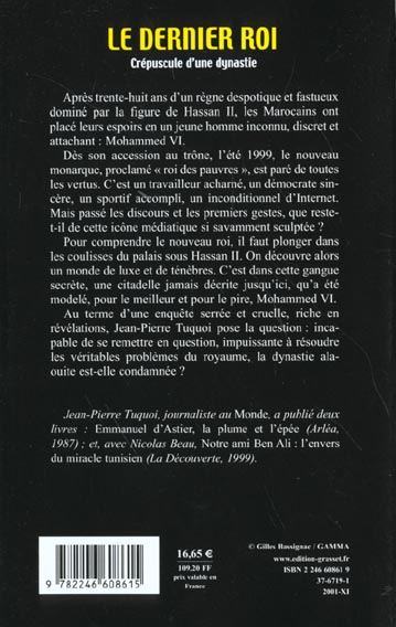 Quatrième de couverture de « LE DERNIER ROI »