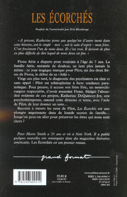 Quatrième de couverture de « LES ECORCHES »