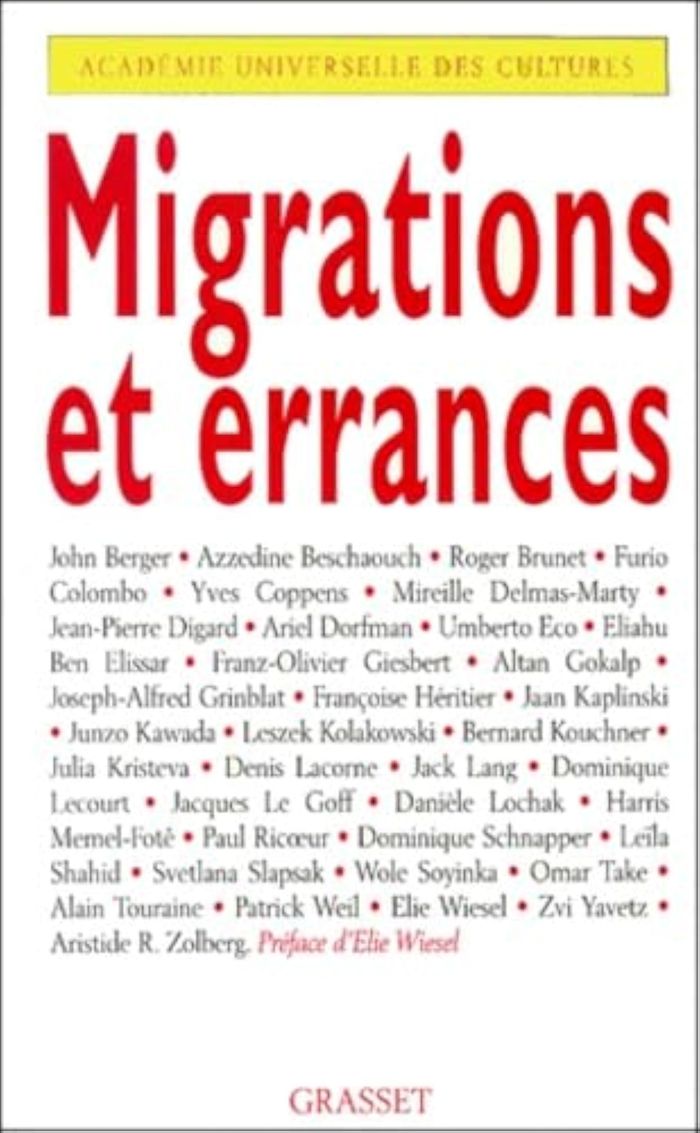 Couverture du livre « MIGRATIONS ET ERRANCES » de Universelle Academie, librairie Les Contes Infusés à Corte