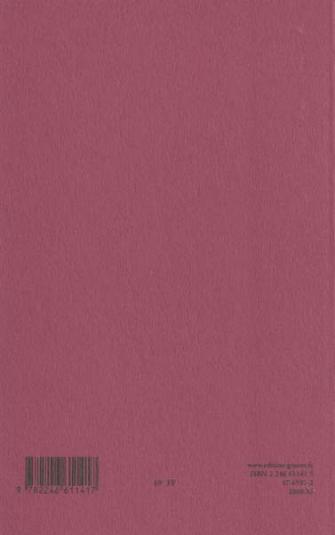 Quatrième de couverture de « DISCOURS DE RECEPTION »