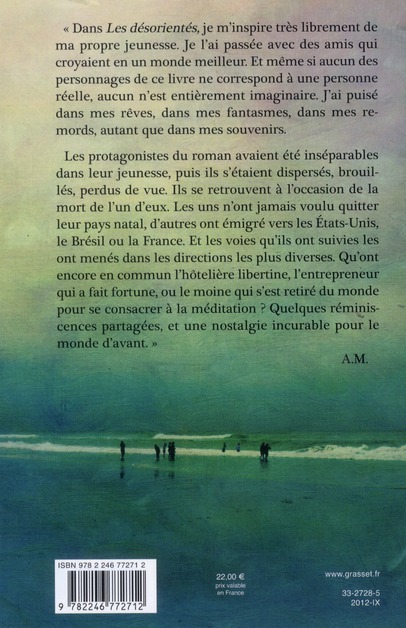 Quatrième de couverture de « Les désorientés : roman »