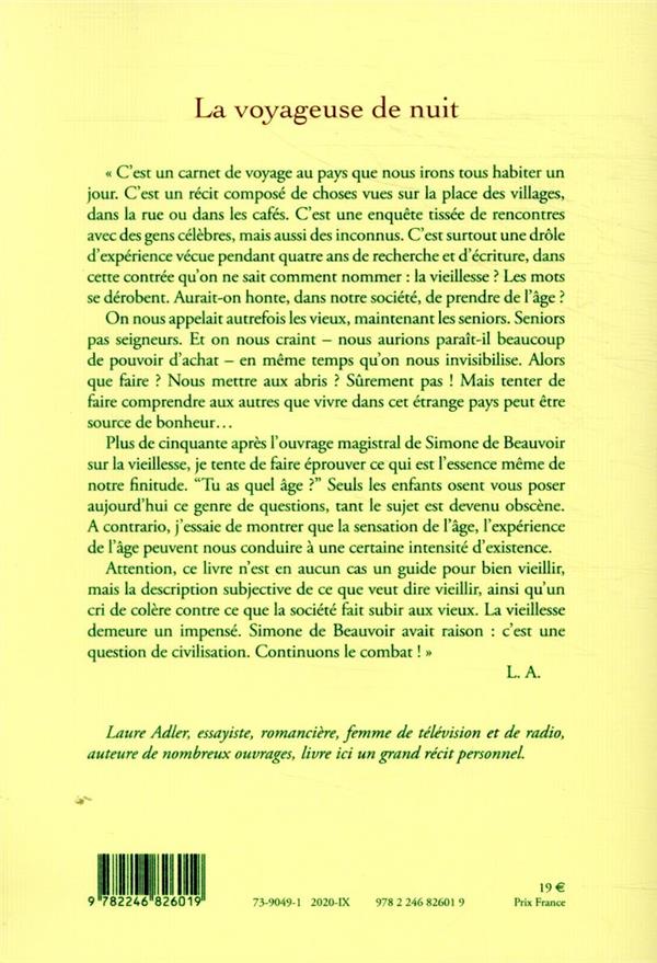 Quatrième de couverture de « La voyageuse de nuit »
