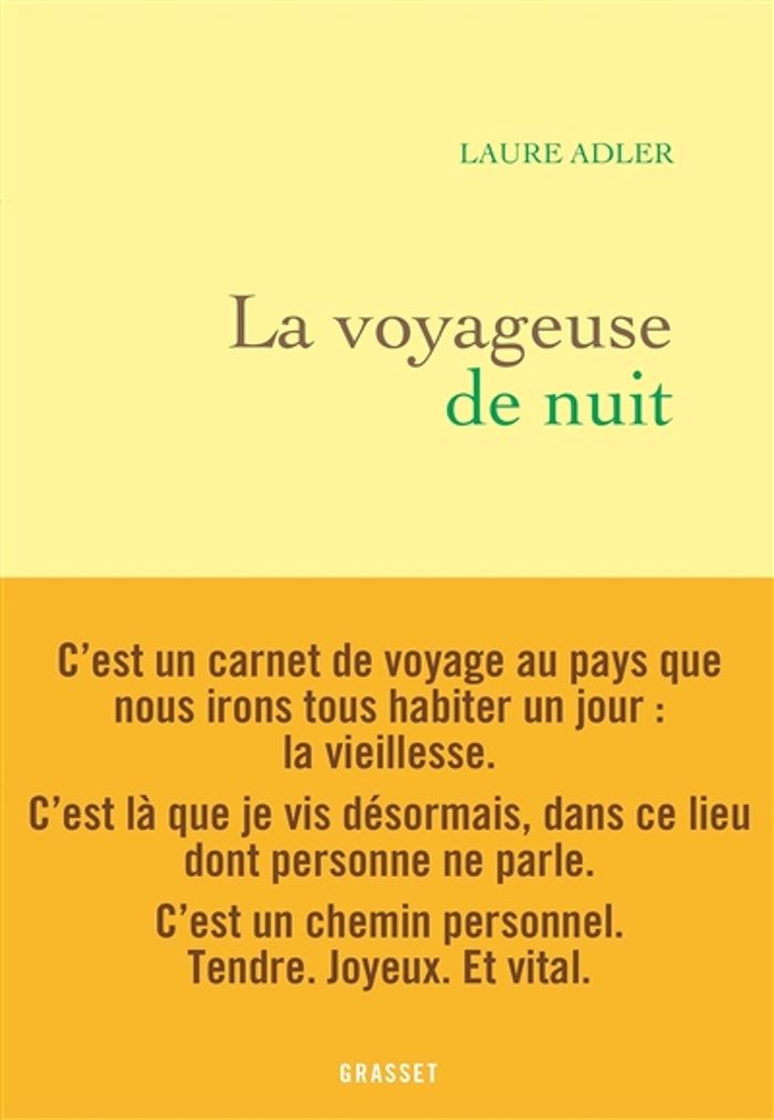 Couverture du livre « La voyageuse de nuit » de Laure Adler, librairie Les Contes Infusés à Corte