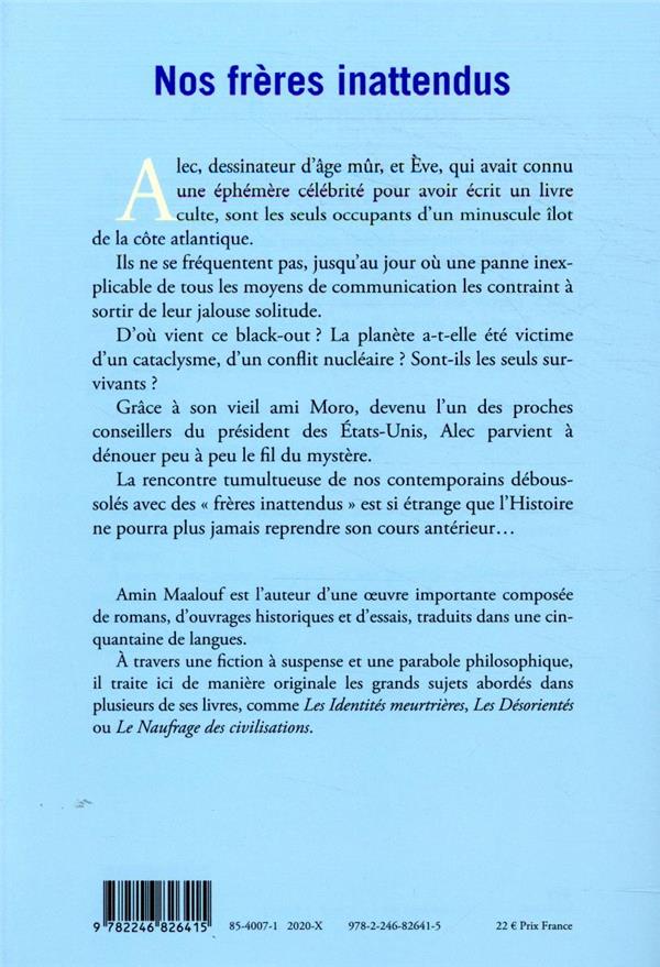 Quatrième de couverture de « Nos frères inattendus : roman »