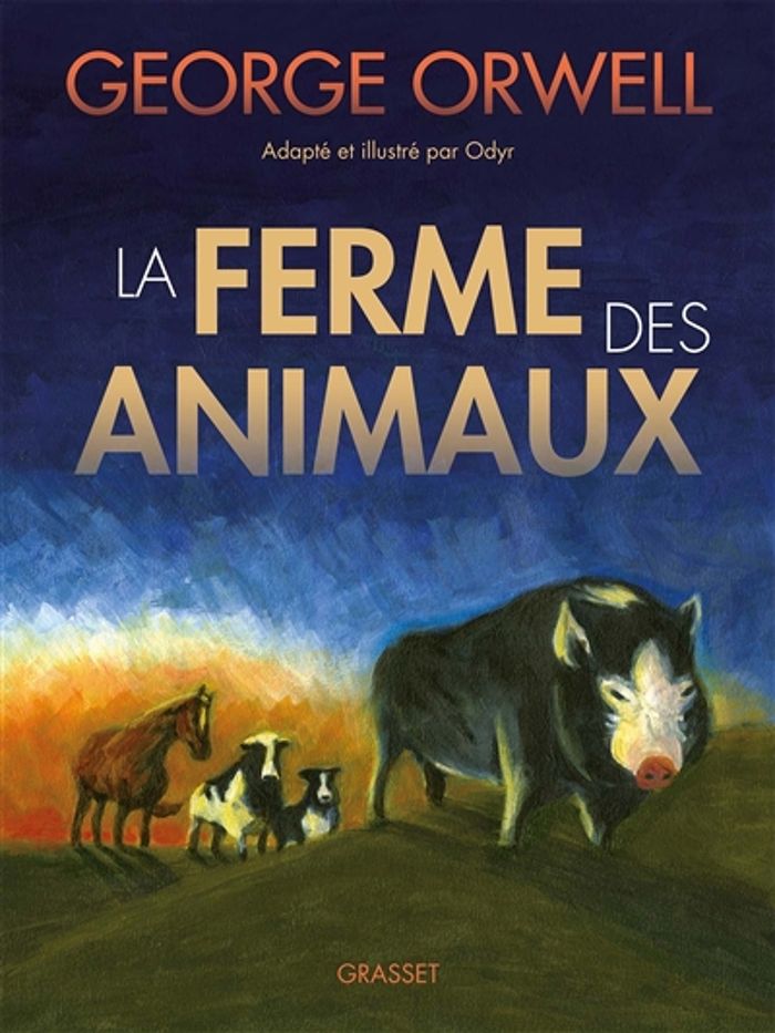 Couverture du livre « La ferme des animaux » de George Orwell, librairie Les Contes Infusés à Corte