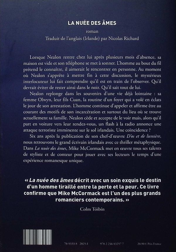 Quatrième de couverture de « La nuée des âmes : roman »