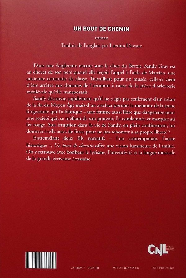 Quatrième de couverture de « Un bout de chemin : roman »