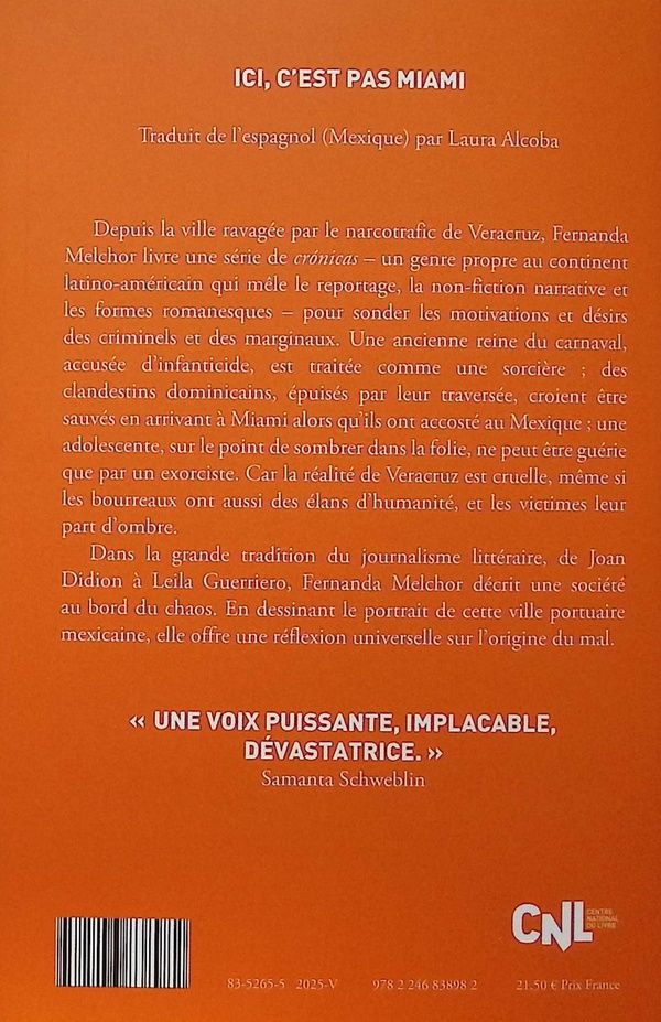 Quatrième de couverture de « Ici, c'est pas Miami »