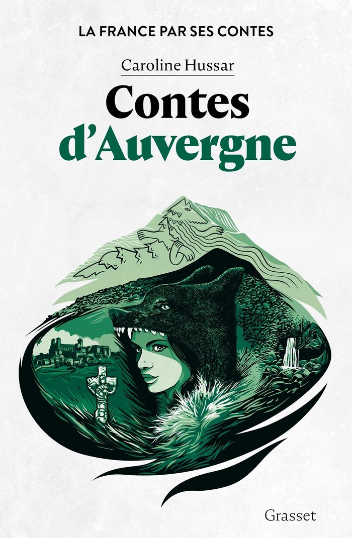 Couverture du livre « Contes d'Auvergne » de Caroline Hussar, librairie Les Contes Infusés à Corte