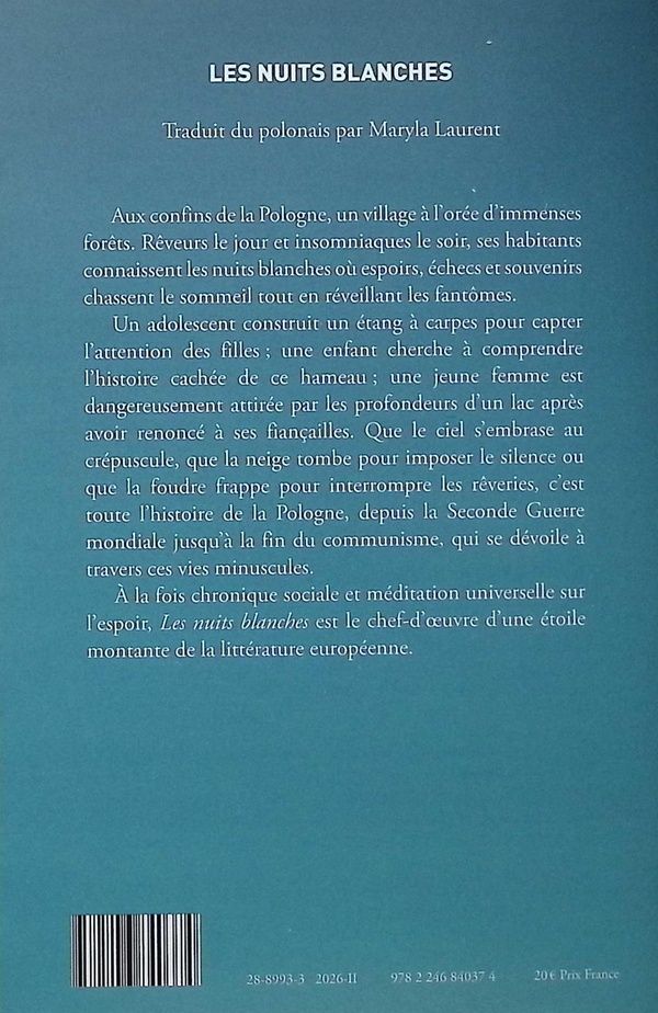 Quatrième de couverture de « Les nuits blanches »