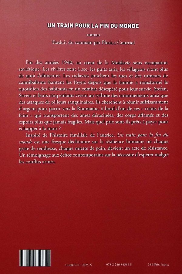 Quatrième de couverture de « Un train pour la fin du monde : roman »