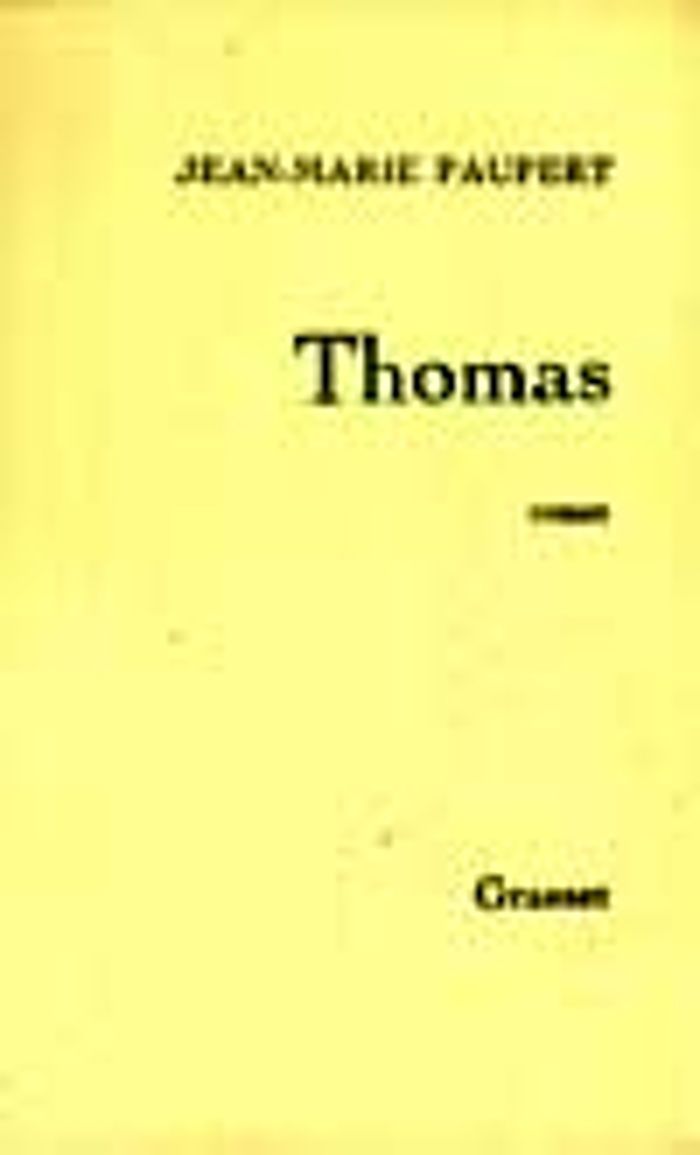 Couverture du livre « THOMAS » de Jean-Marie Paupert, librairie Les Contes Infusés à Corte