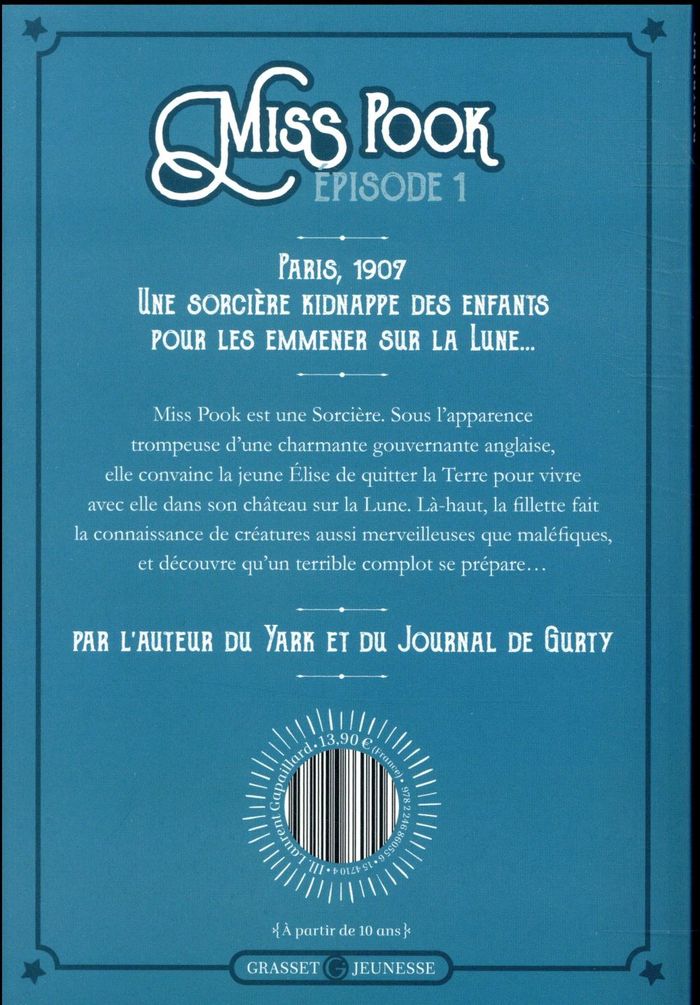 Quatrième de couverture de « Miss Pook et les enfants de la lune »